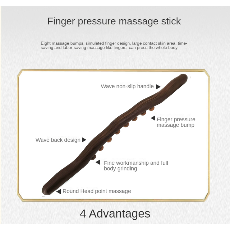 Wood Gua Sha Tool Factory - Efficient Full Body Massage Stick Deep Scraping