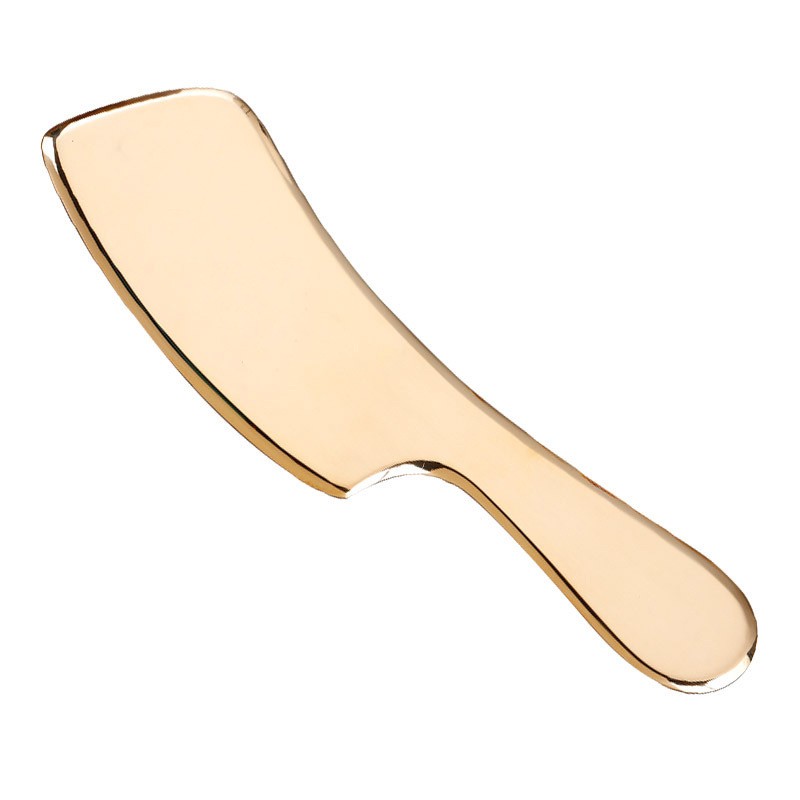 Copper Scraping Plate Factory - Knife Shaped Gua Sha Massage Tool Logo Printing
