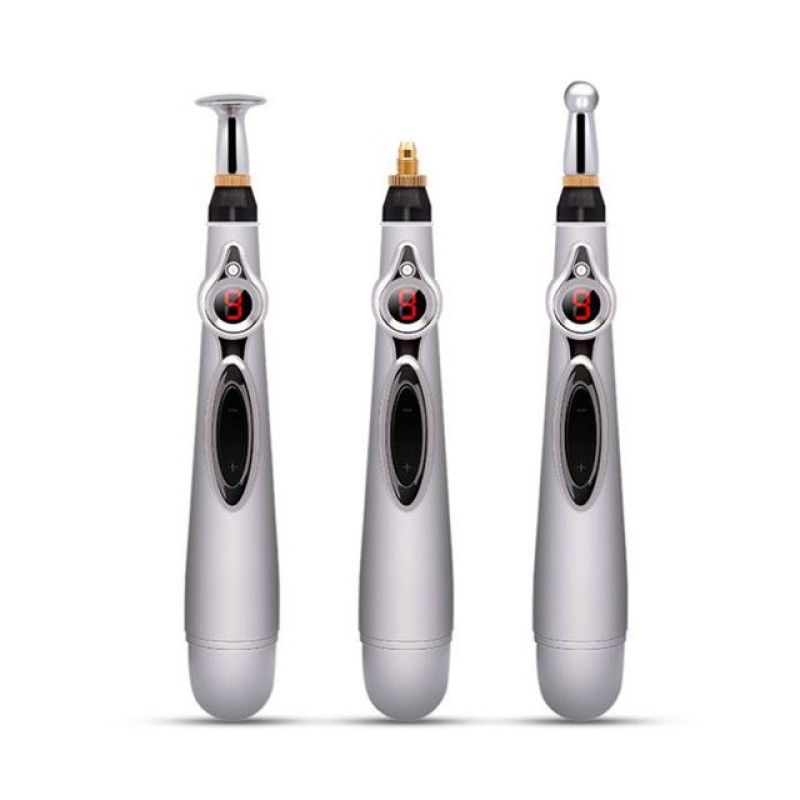 Electric Acupuncture Pen Supplier - 5 in 1 Pain Relief 9 Gages 5 Massage Heads