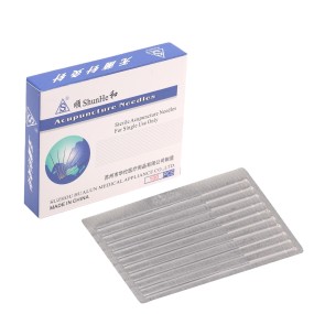 Acupuncture Needles Manufacturer - 500pcs Sterile Spring Handle 0.25x25mm Steel
