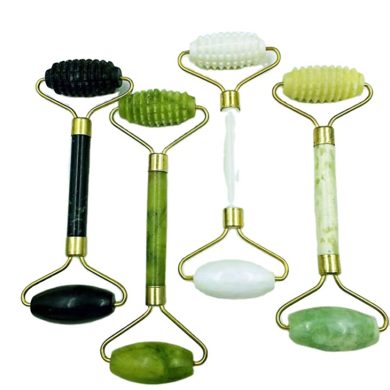 Facial Jade Roller Manufacturer - Wholesale Custom Logo Green Jade Gua Sha Set