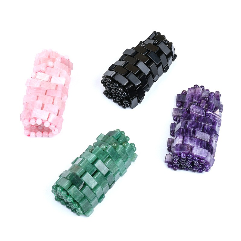 Crystal Facial Mask Factory - Factory Wholesale Natural Rose Quartz Eye Mask