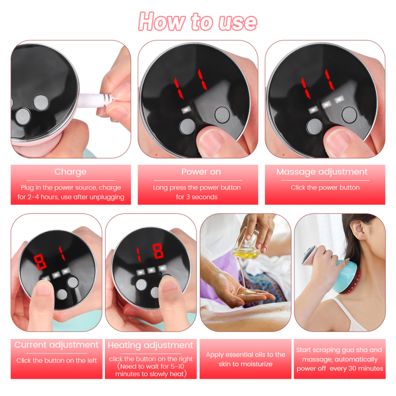 Electric Cupping Massager Supplier - Gua Sha Auto Vacuum Suction Cup