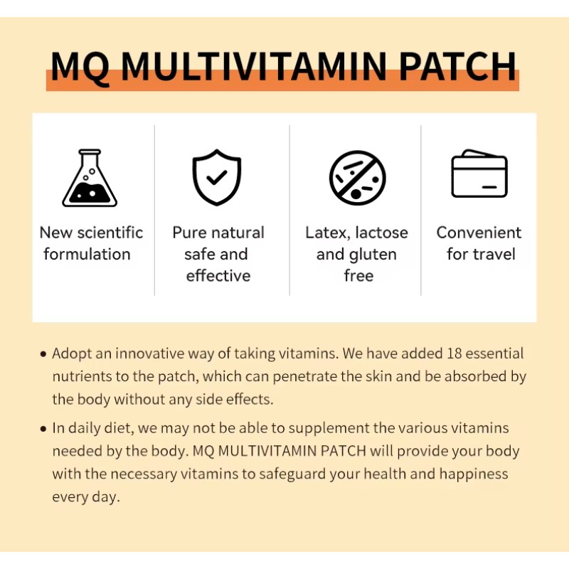 Transdermal Vitamin Patch Supplier - B12 D3 Zinc 24H Time Release