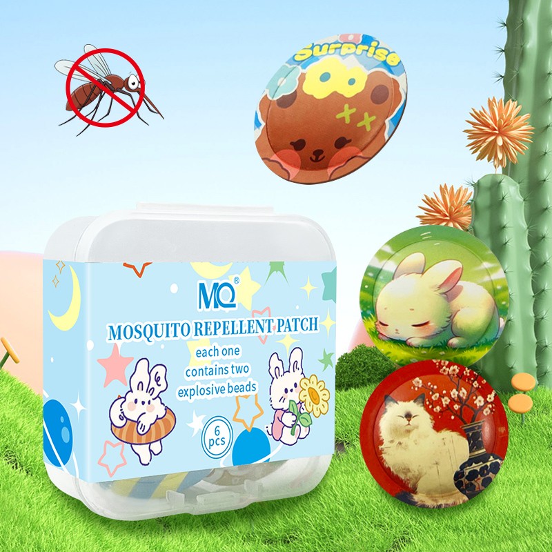 Anti Mosquito Beads Manufacturer - Essential Oil Stickers 6pcs/box
