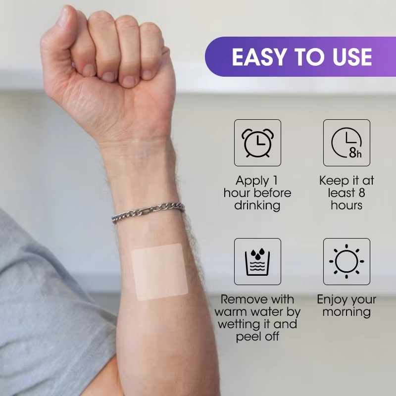 Alcohol Wake Up Patch Factory - Headache Nausea Fatigue Relief
