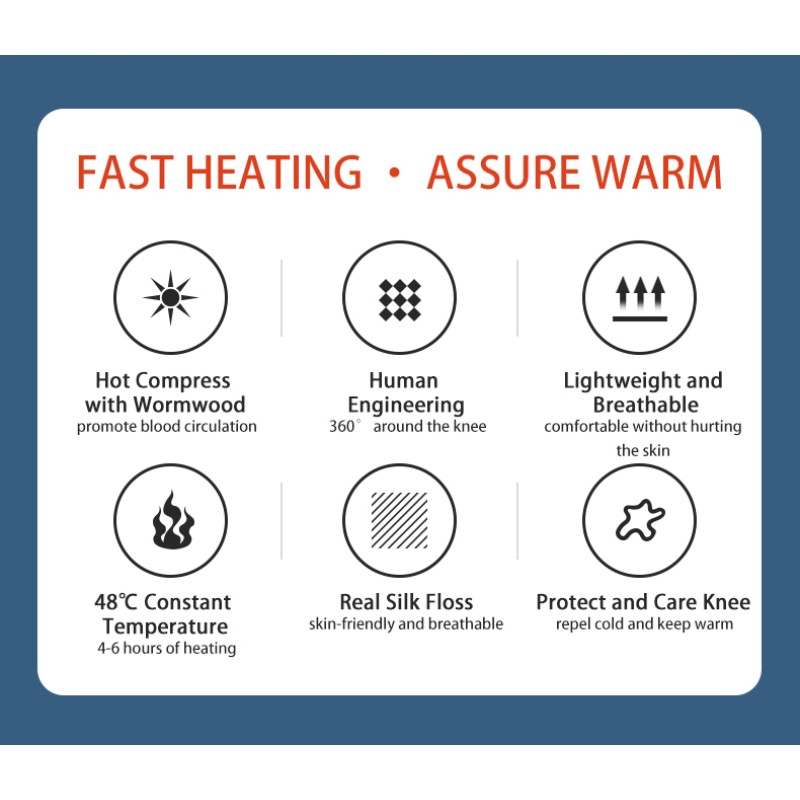 Self-heating Knee Patch Supplier - Wormwood Joint Arthritis Heat
