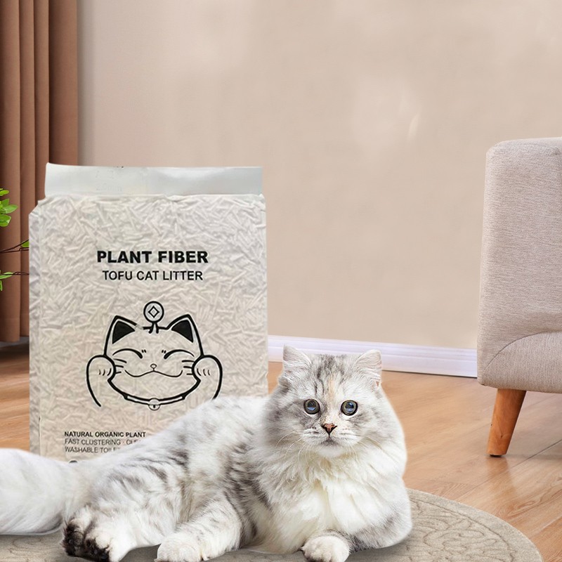 Wholesale natural tofu cat litter, low dust natural deodorizing biological particles, odorless