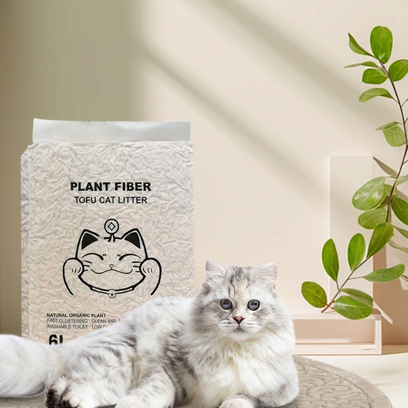 Wholesale natural tofu cat litter, low dust natural deodorizing biological particles, odorless