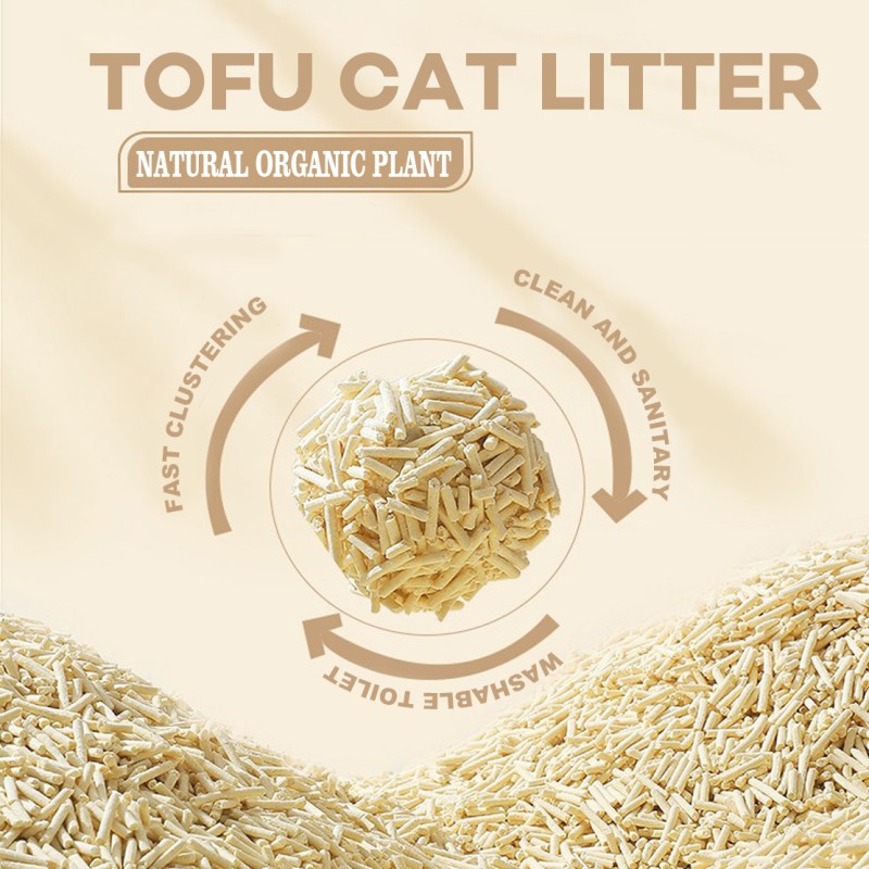 Tofu cat litter natural tofu cat litter