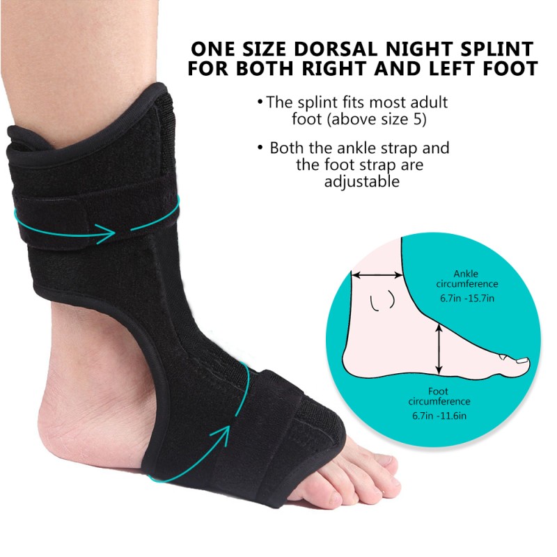 Plantar Fasciitis Splint Factory - Adjustable Neoprene Night Brace