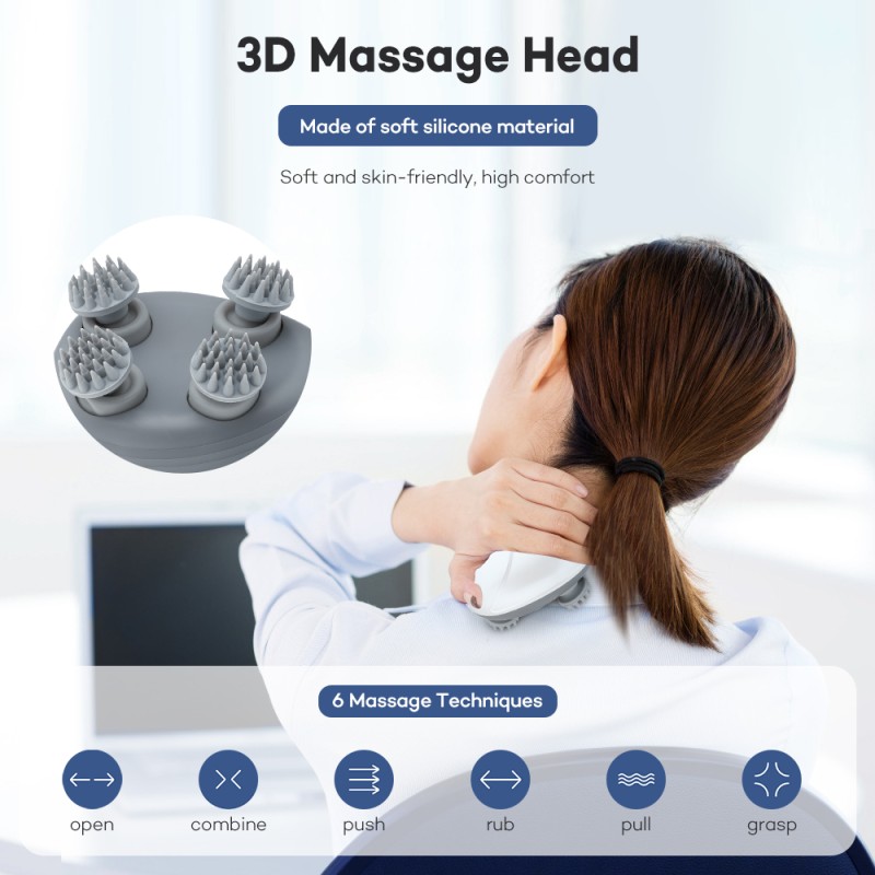 Scalp Massager Manufacturer - USB Rechargeable Kneading Device
