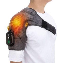 Shoulder Massager Supplier - Rechargeable Heating Vibration Wrap