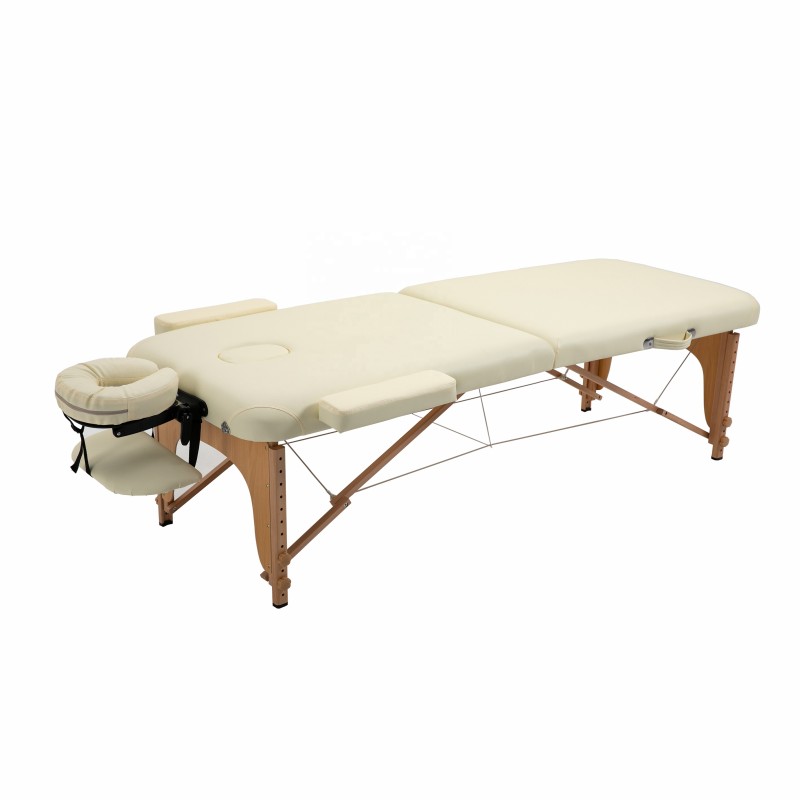 Wood Massage Table Supplier - Portable 2-section Body Bed OEM