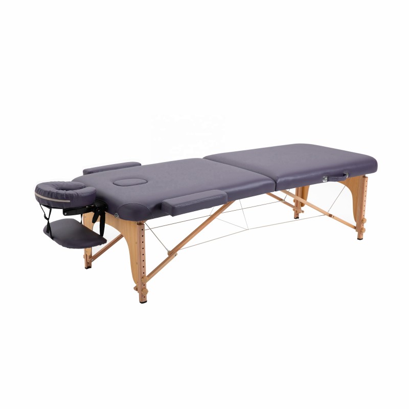 Massage Table Manufacturer - Portable Wood 2-section Spa Bed