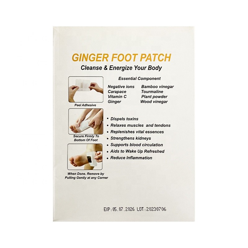 Detox Foot Pads Factory - Natural Bamboo Vinegar Ginger