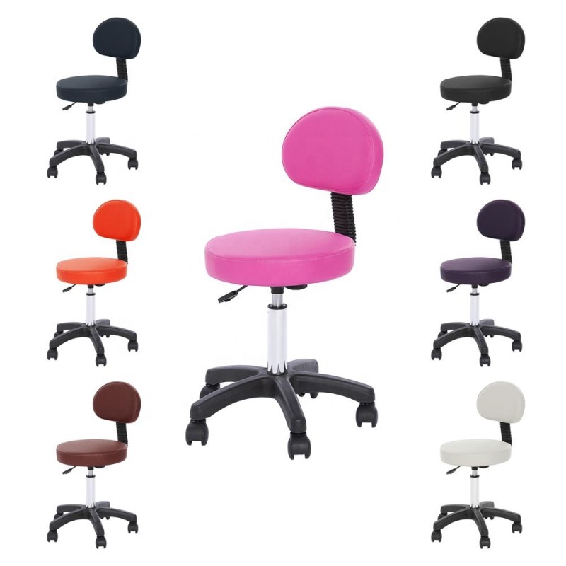 Rolling Stool Factory - PVC Leather Adjustable Salon Chair