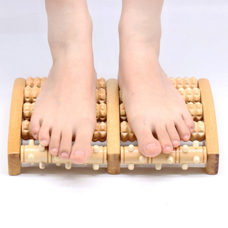 Wooden Roller Massage Factory - 9 Wheel Muscle Relax Tool