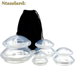 Silicone Cupping Set Factory - Transparent Hijama Therapy Cups