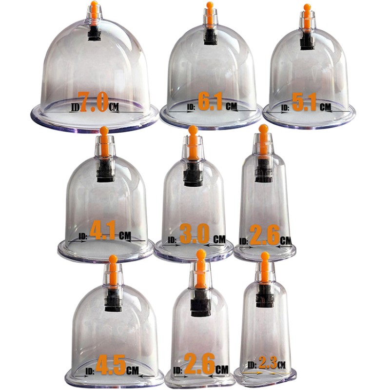 Vacuum Cupping Cups Supplier - Hijama Therapy Massager with Pump