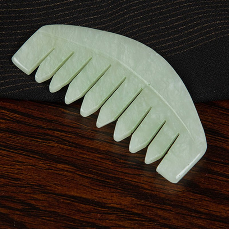 Jade Hair Comb Manufacturer - Scalp Gua Sha Massage Tool