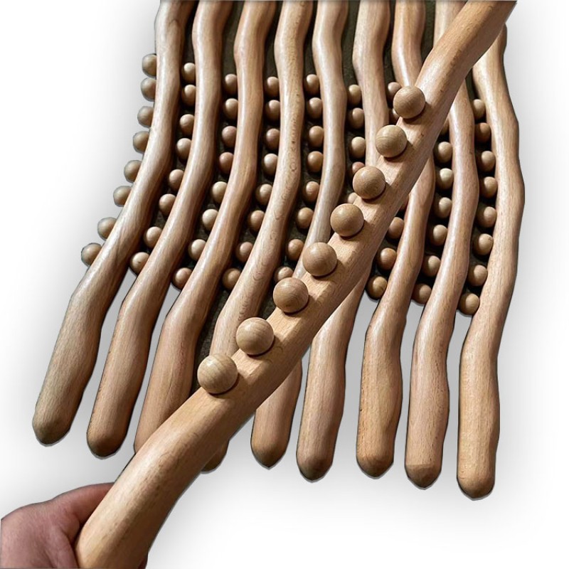 Massage Stick Supplier - 8 Beads GuaSha Therapy Wand