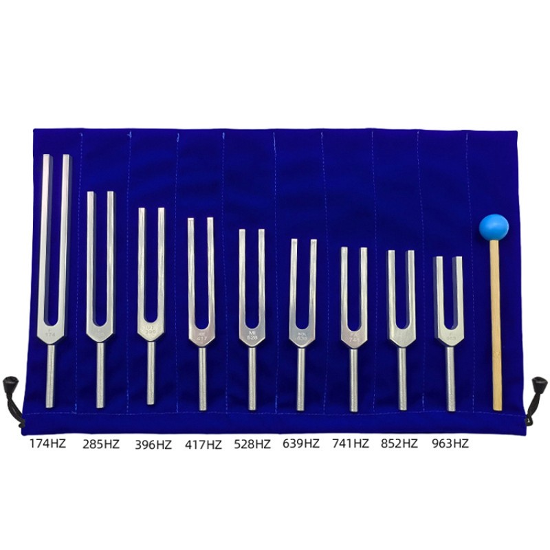 Chakra Tuning Fork Supplier - Gold Aluminum Alloy Set