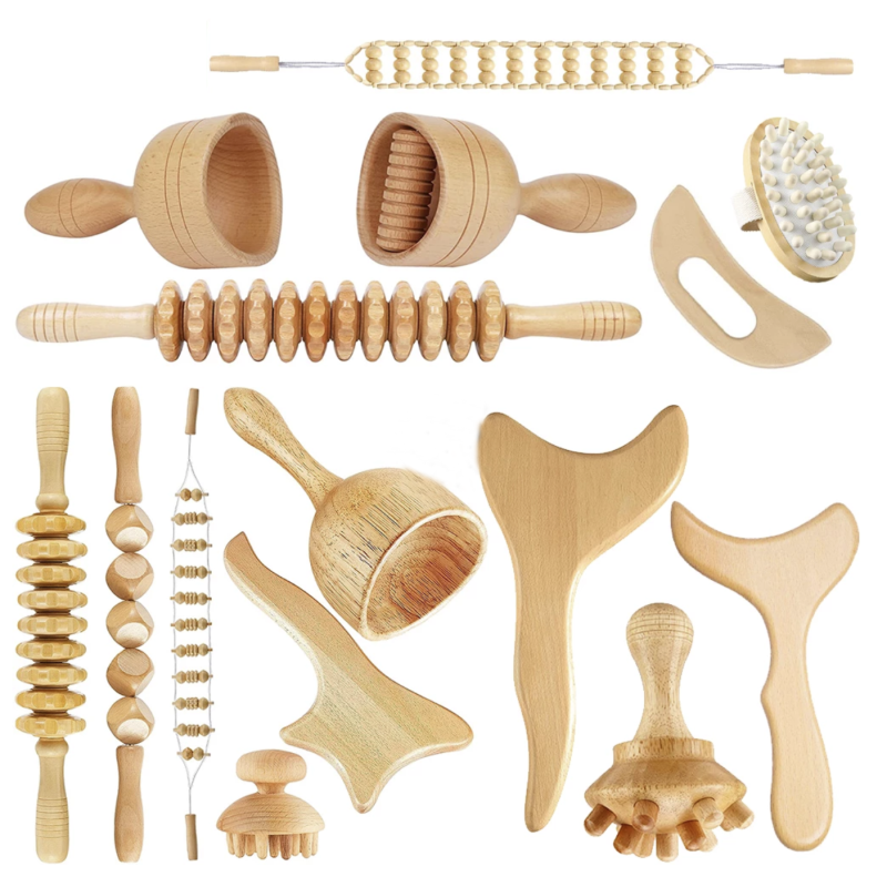 Mushroom Massage Tool Factory - Wood Therapy Cellulite Massager