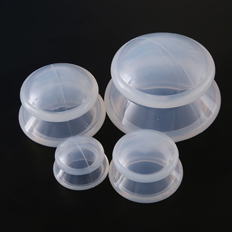 Silicone Cupping Set Factory - Transparent Hijama Therapy Cups