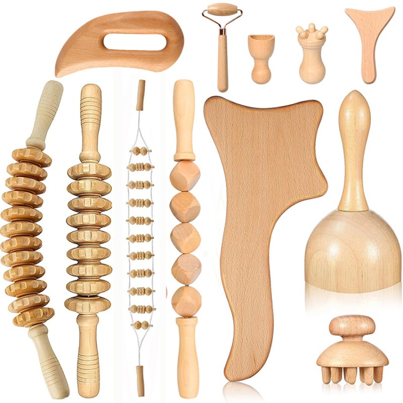 Wood Massage Stick Factory - Natural Back Scraping SPA