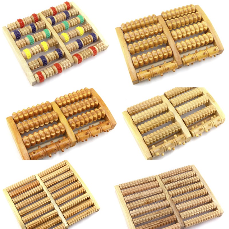 Wooden Roller Massage Factory - 9 Wheel Muscle Relax Tool