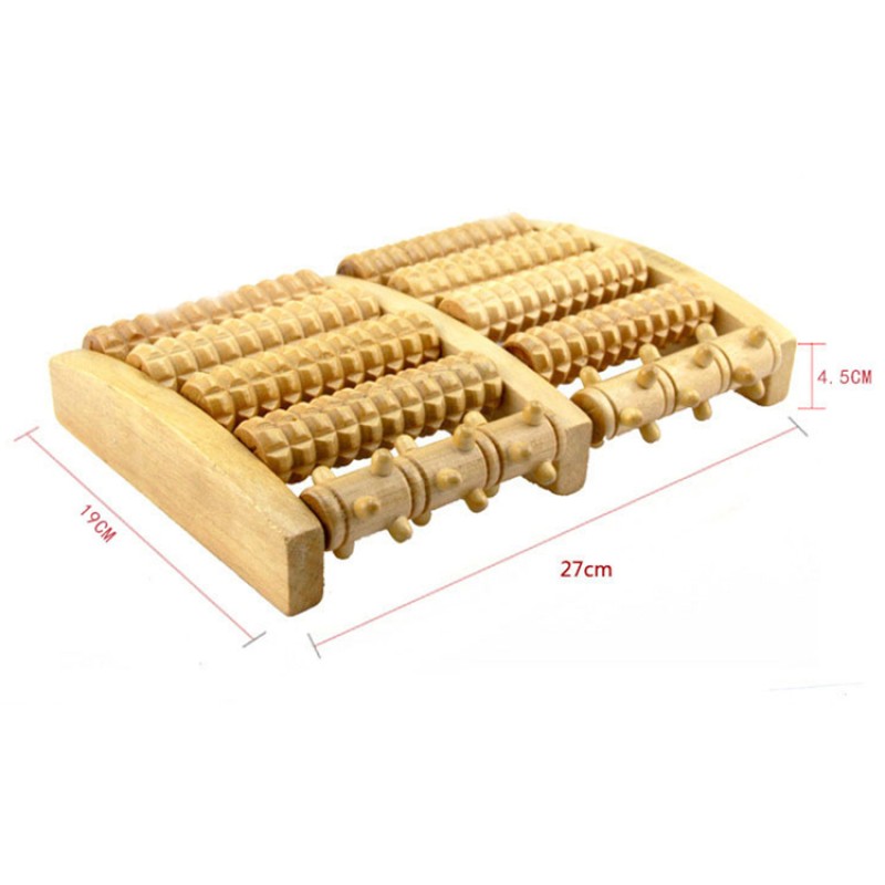 Wooden Roller Massage Factory - 9 Wheel Muscle Relax Tool