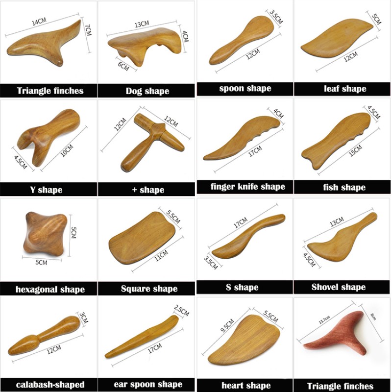 Wooden Massage Tools Manufacturer - Meridians Scrap Lymphatic Care