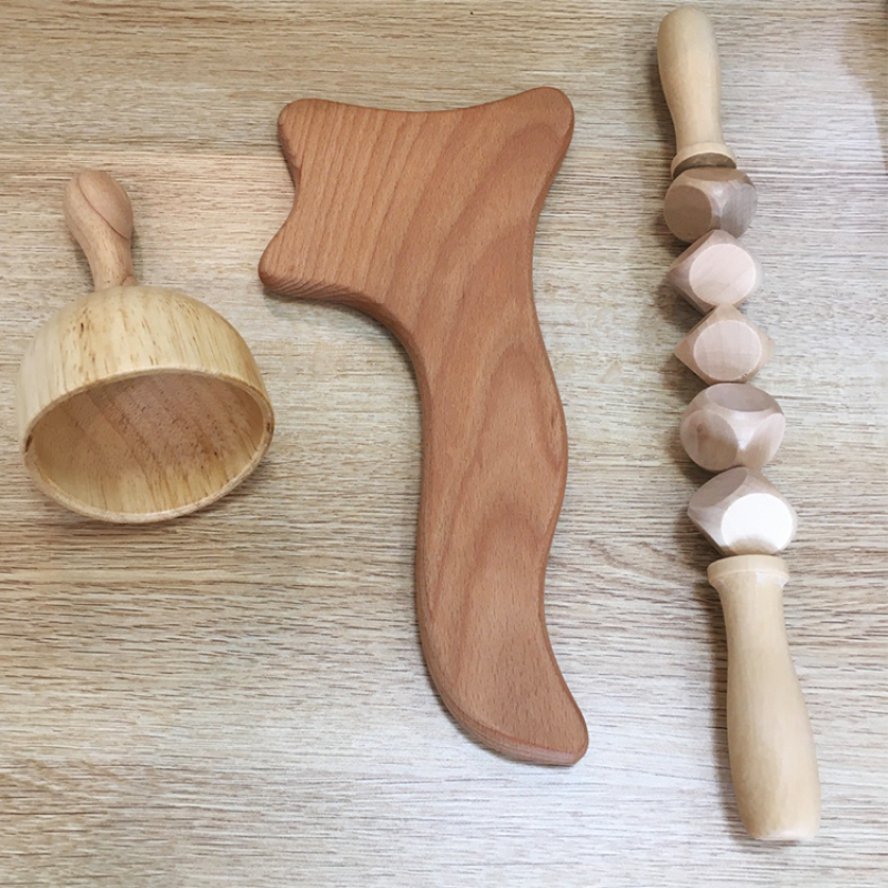 Wood Massage Tools Supplier - 10set Mix Lymphatic Drainage