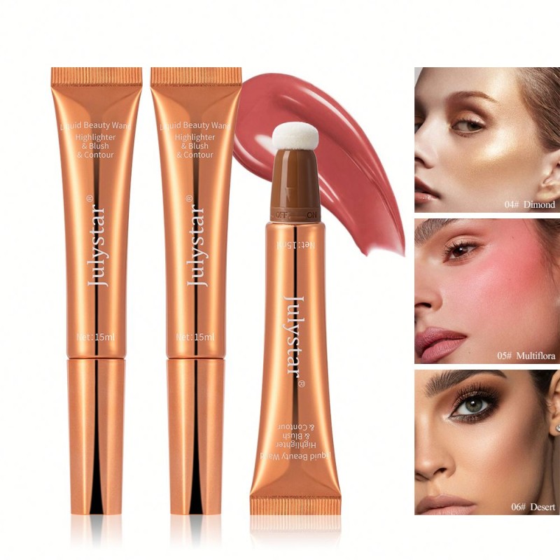 Liquid Blush Supplier - 3 PCs Pack Contour Highlighter Set