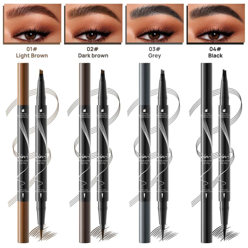 Eyebrow Pencil Manufacturer - 2 in 1 Double Sided Waterproof
