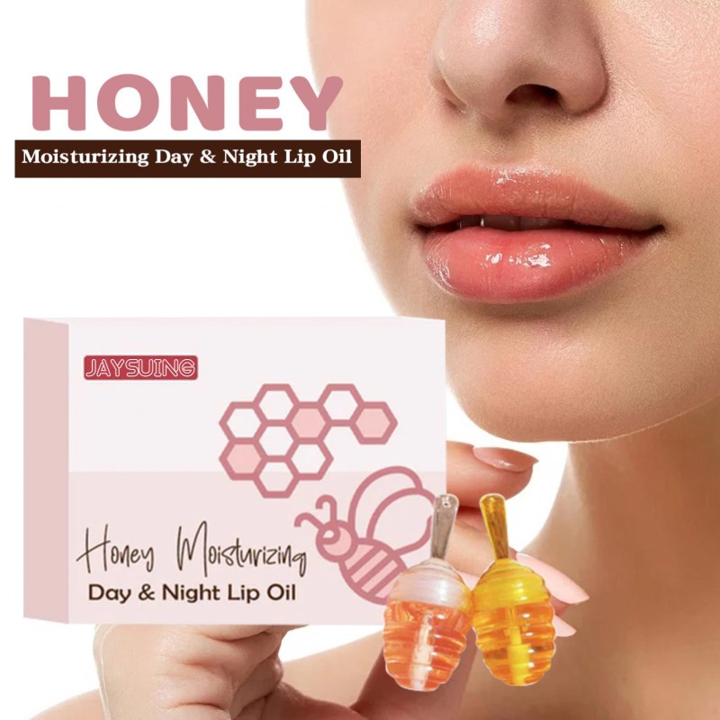 Lip Oil Supplier - Day Night Honey Hydrating 2 Pcs