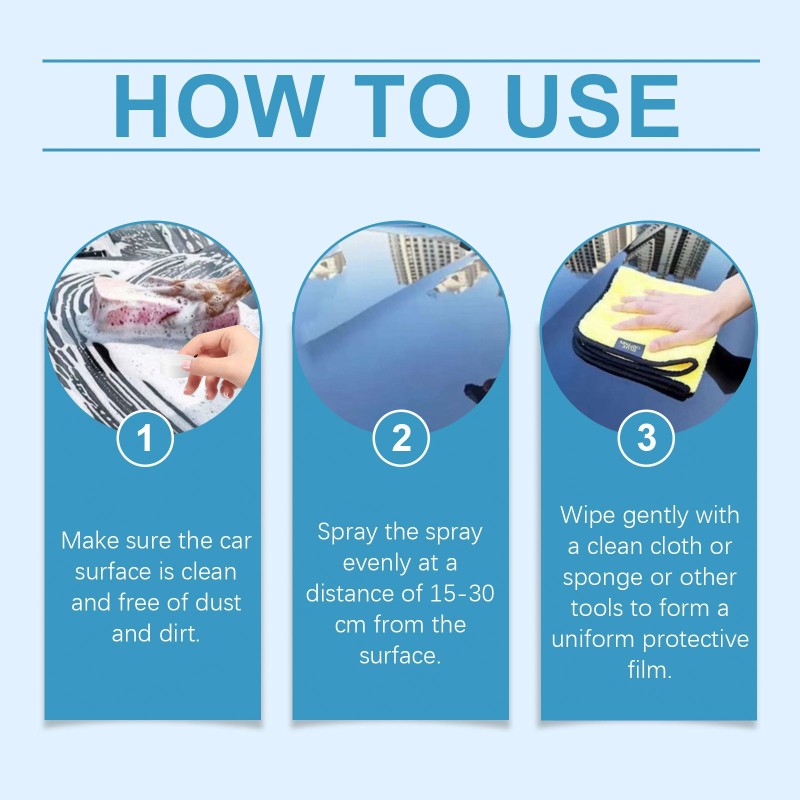 Car Care Solution Manufacturer - Paint Glossy Waxing Coating 120ML