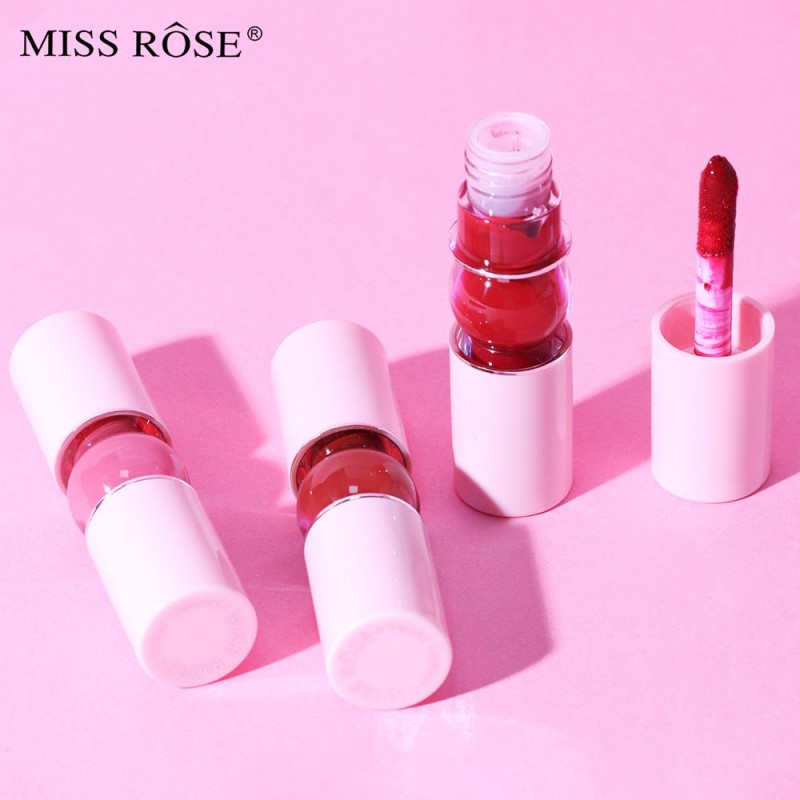 Lip Gloss Manufacturer - Double Sided Pink Matted Waterproof