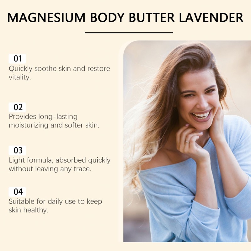 Body Cream Supplier - Magnesium Smoothing Lightening Lotion