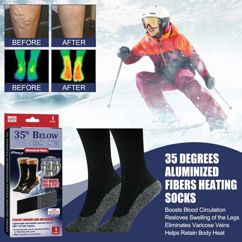 Heating Socks Supplier - Aluminized Fibers Blood Circulation