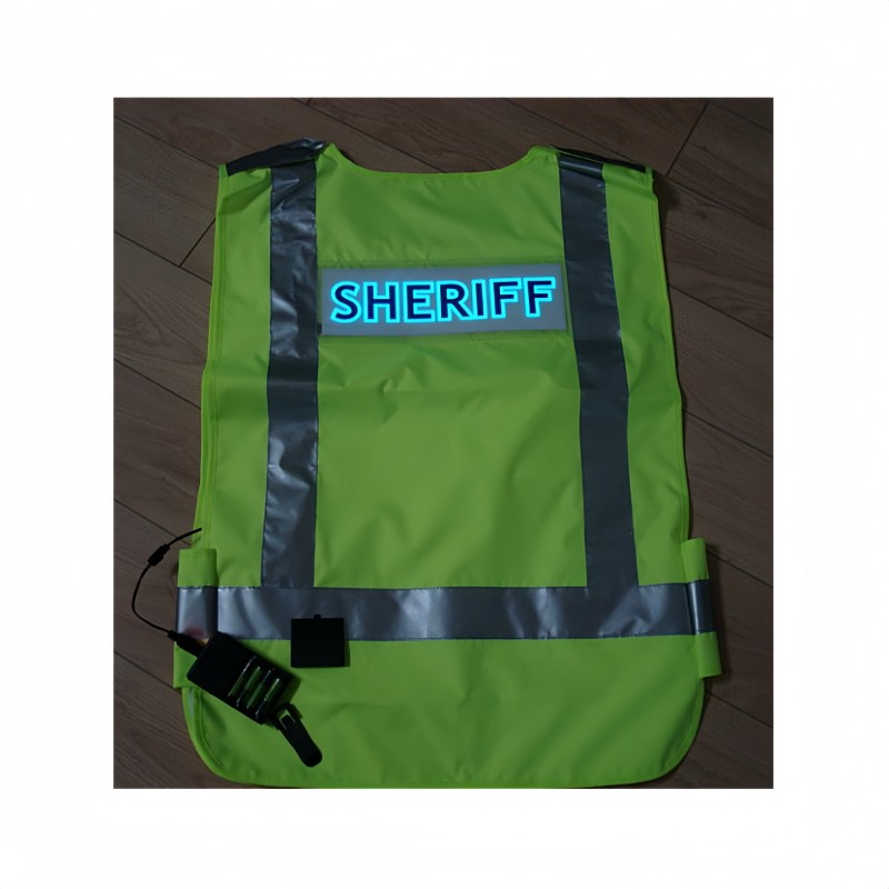 EL Safety Vest Supplier - Uniform Soft Light Reflective Dual Warning Eye-catching