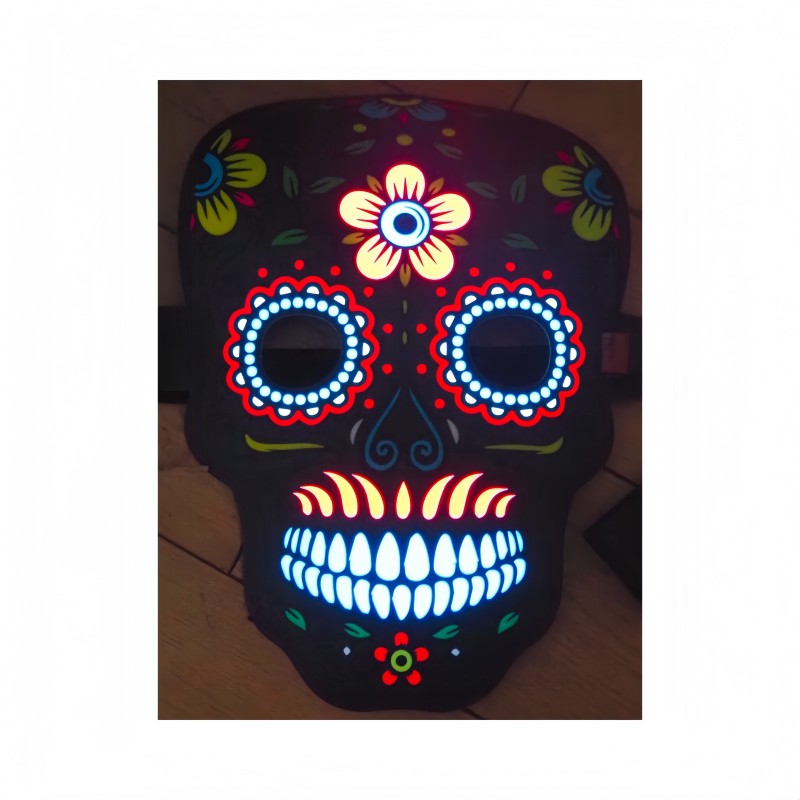 EL Sheet Mask Supplier - Voice Control Mode Nightclubs Bars Parties Dazzling