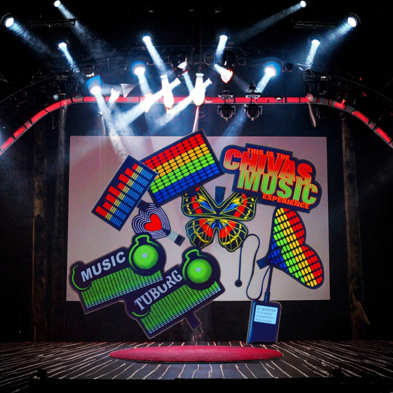 EL Advertising Poster Supplier - Voice-Activated Bar KTV Flash Sync Music Light