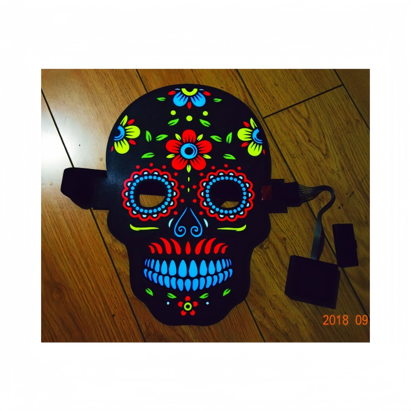 EL Sheet Mask Supplier - Voice-controlled Flashing Auto Senses Music Rhythm