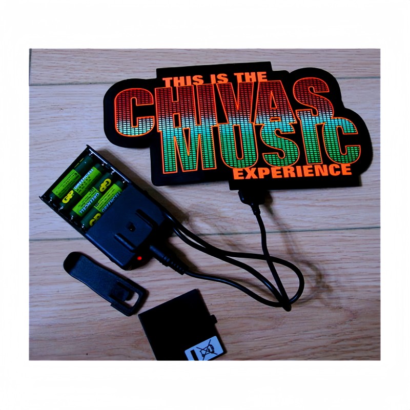 EL T-shirt Factory - High Quality AAAX4 Battery Voice Inverter CHIVAS Party