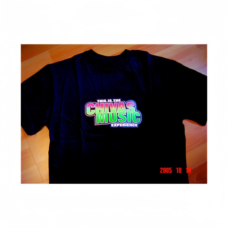 EL T-shirt Supplier - with AAAX4 Battery Voice Controlled Inverter CHIVAS Party