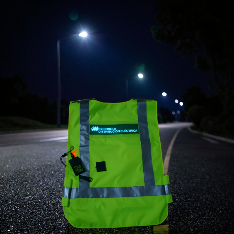 EL Safety Vest Supplier - Uniform Soft Light Reflective Dual Warning Eye-catching