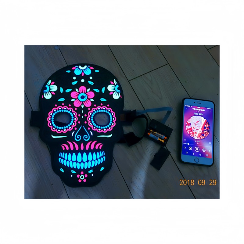 EL Voice-controlled Mask Supplier - Specially Designed for Theme Parties Electronic