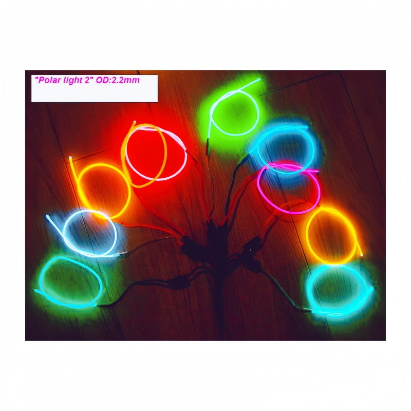 EL Wire Supplier - Super Bright 2.6mm Flexible EL Wire 10 Colors Grain-Free